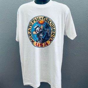 Grateful Growers USA Vintage RARE White T-shirt